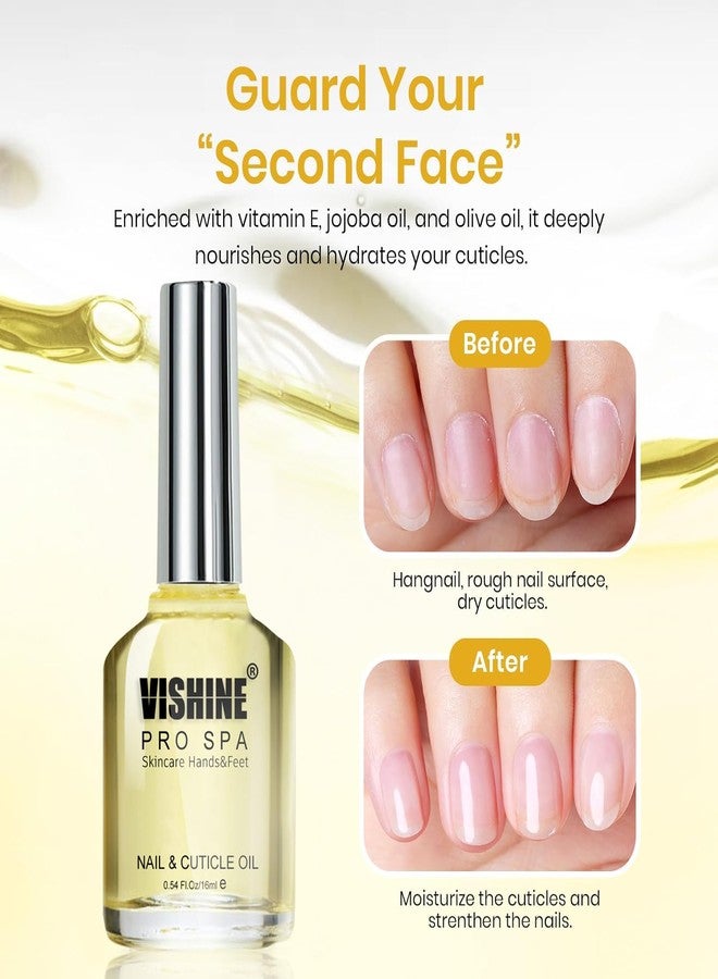 Vishine Cuticle Gel for Nails, 2pcs 16ml Cuticle Care Strengthener Oil, Repair for Damaged Nails, Moisturizing to Promote Nail Growth - Image 2